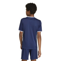 Kit de football adidas Entrada 26 pour Enfants, bleu foncé et blanc