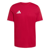 T-shirt décontracté adidas Entrada 26 rouge et blanc