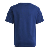 Maillot de football adidas Tiro 26 Competition pour Enfants, bleu foncé et blanc