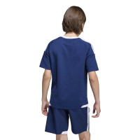 Maillot de football adidas Tiro 26 Competition pour Enfants, bleu foncé et blanc