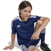 Maillot de football adidas Tiro 26 Competition pour Enfants, bleu foncé et blanc