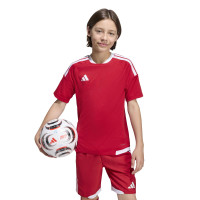 Maillot de football adidas Tiro 26 Competition pour Enfants, rouge et blanc