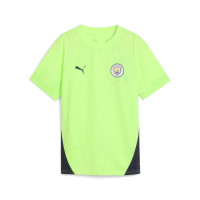 PUMA Manchester City Ensemble Training 2025-2026 Enfants Vert Clair Bleu Foncé