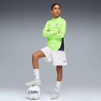 PUMA Manchester City Trainingstrui 1/4-Zip 2025-2026 Kids Lichtgroen Donkerblauw