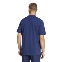 adidas Tiro Travel Trainingsshirt Donkerblauw Zwart