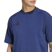 adidas Tiro Travel Trainingsshirt Donkerblauw Zwart