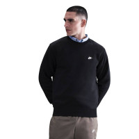 Pull Nike Club Crew noir et blanc