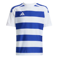 Maillot de football adidas Hooped 26 pour Enfants, blanc et bleu