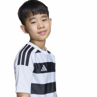 Maillot de football adidas Hooped 26 pour Enfants, gris et noir