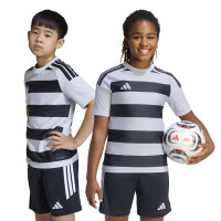 Maillot de football adidas Hooped 26 pour Enfants, gris et noir