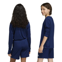 Maillot de football à manches longues adidas Entrada 26 pour Enfants, bleu foncé et blanc