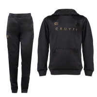 Cruyff Defend Trainingspak Kids Zwart Goud