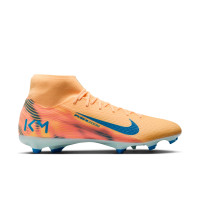 Nike Zoom Mercurial Superfly 10 Mbappé Academy Gras / Kunstgras Voetbalschoenen (MG) Lichtoranje Turquoise