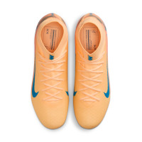 Nike Zoom Mercurial Superfly 10 Mbappé Academy Gras / Kunstgras Voetbalschoenen (MG) Lichtoranje Turquoise