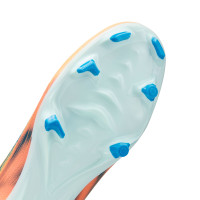 Nike Zoom Mercurial Superfly 10 Mbappé Academy Gras / Kunstgras Voetbalschoenen (MG) Lichtoranje Turquoise