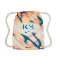 Nike Zoom Mercurial Vapor 16 Mbappé Elite Gras Voetbalschoenen (FG) Lichtoranje Turquoise