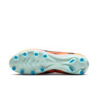 Nike Zoom Mercurial Vapor 16 Mbappé Pro Kunstgras Voetbalschoenen (AG) Lichtoranje Turquoise
