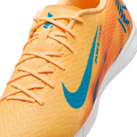 Nike Zoom Mercurial Vapor 16 Mbappé Academy Zaalvoetbalschoenen (IN) Lichtoranje Turquoise