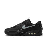 Nike Air Max 90 Premium Baskets Noir Gris Réfléchissant