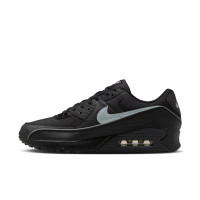 Nike Air Max 90 Premium Baskets Noir Gris Réfléchissant