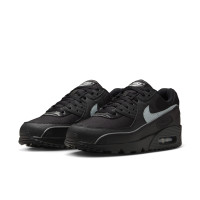 Nike Air Max 90 Premium Baskets Noir Gris Réfléchissant