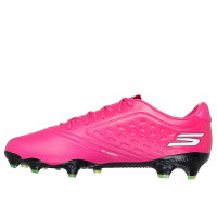 Skechers Razor 1.5 Academy Gazon Naturel Chaussures de Foot (FG) Rose Noir