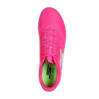 Skechers Razor 1.5 Academy Gazon Naturel Chaussures de Foot (FG) Rose Noir