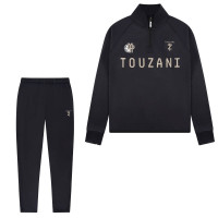 Survêtement Touzani Platinum Bekko 1/4-Zip pour Enfants, noir