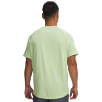 Under Armour Tech Textured Trainingsshirt Lichtgroen Zilver