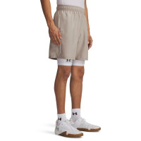 Under Armour Tech Textured Woven Trainingsset Beige Wit