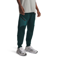 Under Armour Unstoppable Fleece Trainingspak Full-Zip Donkergroen Groen Zwart