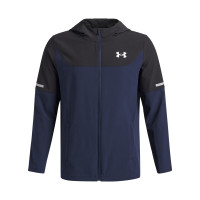 Under Armour Tech Utility Woven Trainingspak Full-Zip Kids Donkerblauw Zwart Zilver