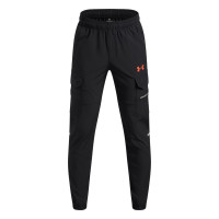 Under Armour Tech Utility Woven Cargobroek Kids Zwart Donkergrijs Rood
