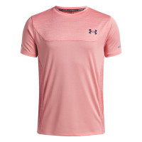 Chemise d'entraînement Under Armour Tech Utility pour Enfants, rose clair et noir