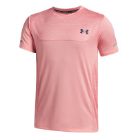 Chemise d'entraînement Under Armour Tech Utility pour Enfants, rose clair et noir