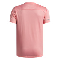 Chemise d'entraînement Under Armour Tech Utility pour Enfants, rose clair et noir