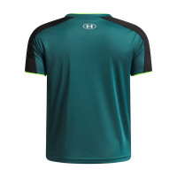 Chemise d'entraînement Under Armour Challenger pour Enfants, vert foncé, vert clair, blanc