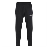 Pantalon d'entraînement en polyester JAKO Power pour enfants, noir et blanc
