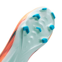 Nike Zoom Mercurial Superfly 10 Mbappé Academy Gras / Kunstgras Voetbalschoenen (MG) Kids Lichtoranje Turquoise