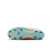 Nike Mercurial Superfly 10 Mbappé Club Gras / Kunstgras Voetbalschoenen (MG) Kids Lichtoranje Turquoise