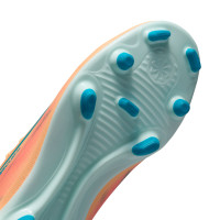 Nike Mercurial Superfly 10 Mbappé Club Gras / Kunstgras Voetbalschoenen (MG) Kids Lichtoranje Turquoise