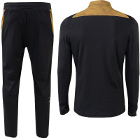 Cruyff Mellite Trainingspak 1/4-Zip Kids Zwart Goud