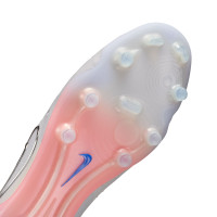 Nike Tiempo Legend 10 Elite Gras Voetbalschoenen (FG) Grijs Blauw Roze