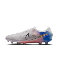 Nike Tiempo Legend 10 Elite Gras Voetbalschoenen (FG) Grijs Blauw Roze