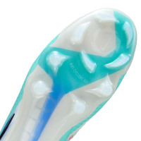 Nike Phantom 6 High Elite Gazon Naturel Chaussures de Foot (FG) Argenté Turquoise Orange Bleu