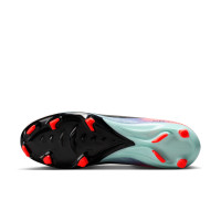 Nike Zoom Mercurial Vapor 16 Academy Gazon Naturel Artificiel Chaussures de Foot (MG) Rose Bleu Turquoise