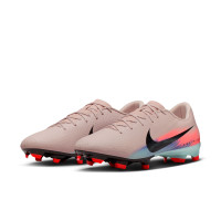 Nike Zoom Mercurial Vapor 16 Academy Gazon Naturel Artificiel Chaussures de Foot (MG) Rose Bleu Turquoise