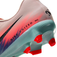 Nike Zoom Mercurial Vapor 16 Academy Gazon Naturel Artificiel Chaussures de Foot (MG) Rose Bleu Turquoise