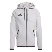 Combinaison de jogging à fermeture éclair intégrale adidas Tiro Travel, gris