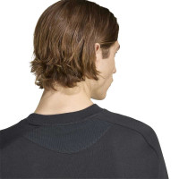 adidas Allemagne Tiro Travel Crew Sweat-Shirt 2026-2028 Noir Blanc